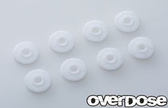 Overdose (#OD2842) Machined PTFE SC Shock Piston Set (φ0.7x6, φ0.8x6, φ0.9x6, Blank) 1.50t