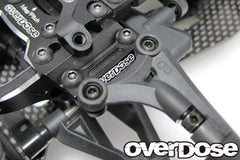 Overdose TC Alum. Front Upper Arm Bracket - Red