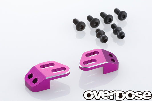Overdose (#OD2848) TC Alum. Rear Upper Arm Bracket - Purple