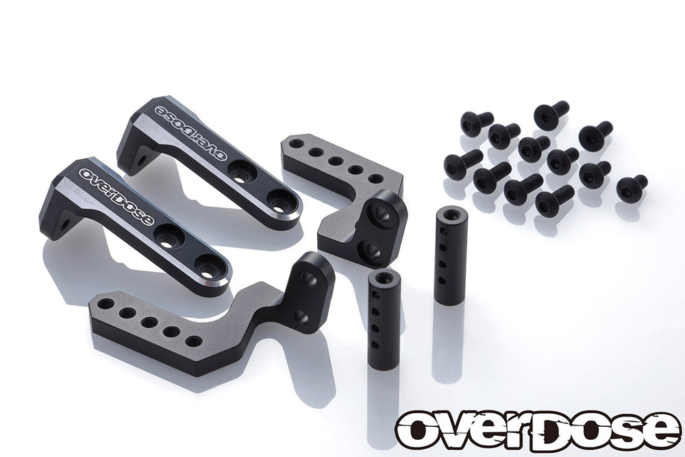 Overdose (#OD2885) Alum. Rear Body Mount - Black
