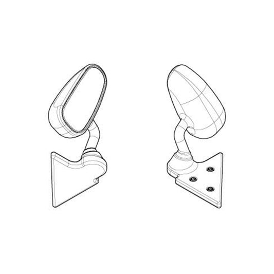 PANDORA RC (#PAC-509) Door Mirror (R-GT-Racing Type)