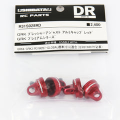 R31House (#R31S028RD) Alum. GRK Pressure Adjust Shock Cap - Red
