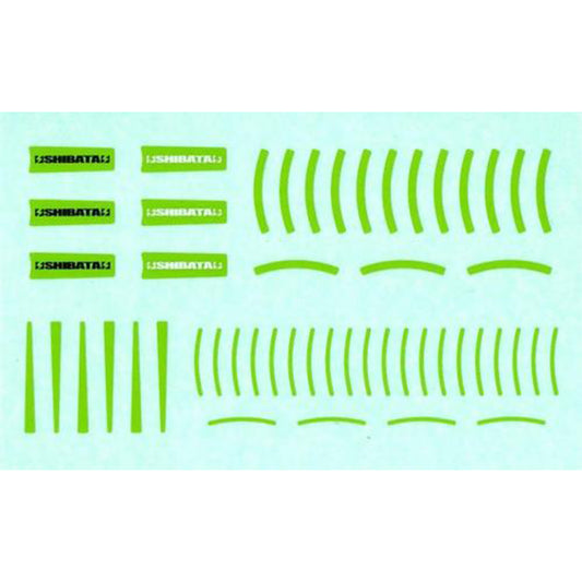 R31House (#R31W430GR) SHIBATA Wheel Sticker - Green