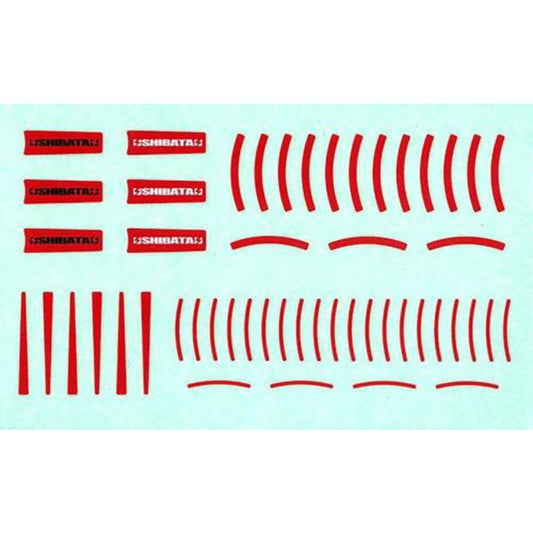 R31House (#R31W430RD) SHIBATA Wheel Sticker - Red