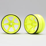 Yokomo (#RP-6313Y6A) RP High-Traction Drift +6 Wheel - Yellow