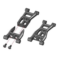 3Racing (#SAK-D5633) Alum. MR Rear Suspension Arm Set