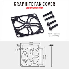 Surpass Hobby Graphite Fan Cover