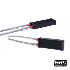 SRC Sideways RC Steel Pipe Oil Cooler - Black