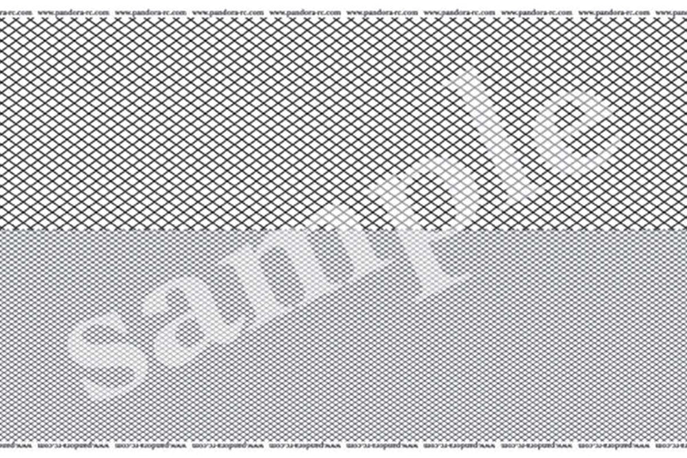 PANDORA RC (#VGP-609) 3D Cross Mesh Decal - Black