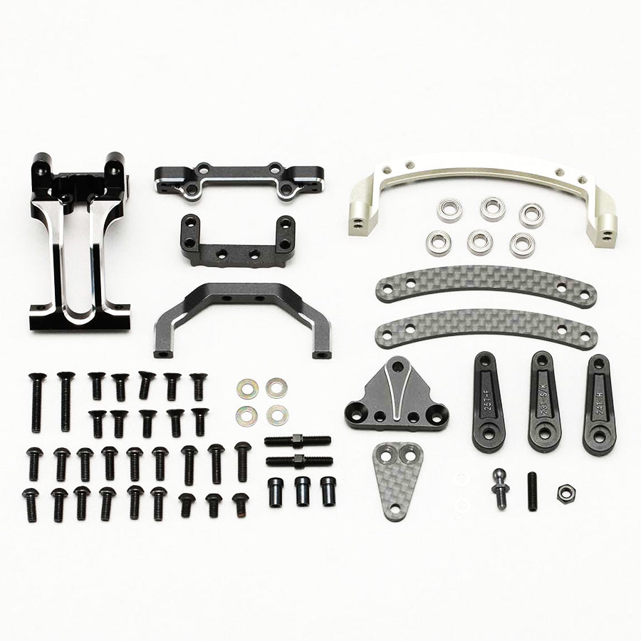 Yokomo (#Y2-202SES) Slide Rack Bulkhead Set Ver.2 - Black