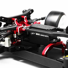 Yokomo Light Weight Slide Rack Bulkhead Set V2 - Red