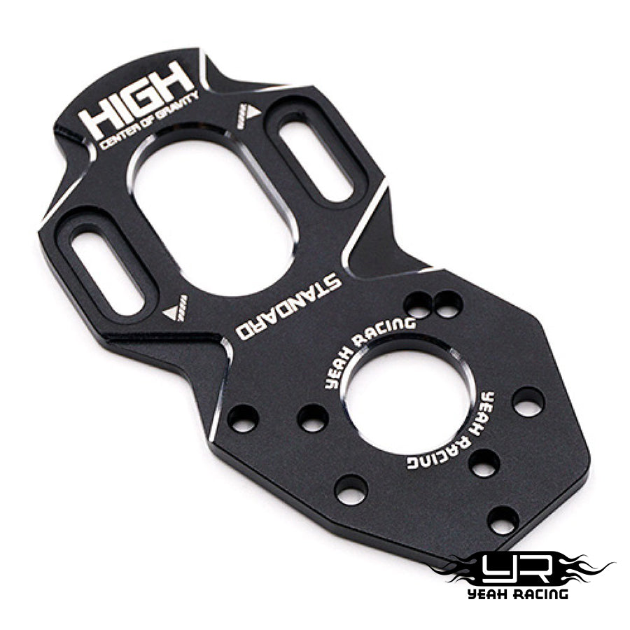 Yeah Racing (#YKYD-006BK) Alum. High CG Motor Mount V2 - Black