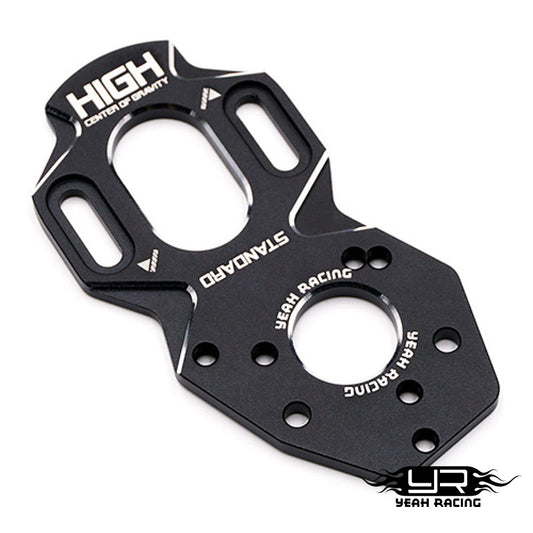 Yeah Racing (#YKYD-006BK) Alum. High CG Motor Mount V2 - Black