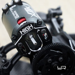 Yeah Racing Alum. High CG Motor Mount V2 - Black