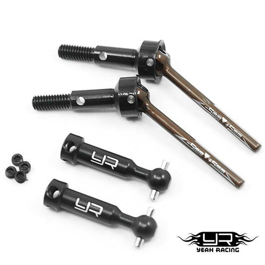 Yeah Racing (#YKYD-011BK) Alum. Adjustable Large Angle Universal Shaft