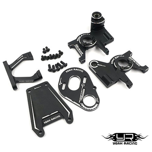Yeah Racing Alum. Rear Motor Kit - Black