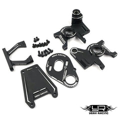Yeah Racing Alum. Rear Motor Kit - Black