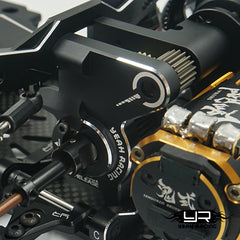Yeah Racing Alum. Rear Motor Kit - Black