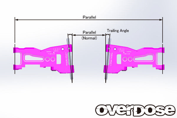 Overdose Trailing Angle Adjustable Suspension Arm