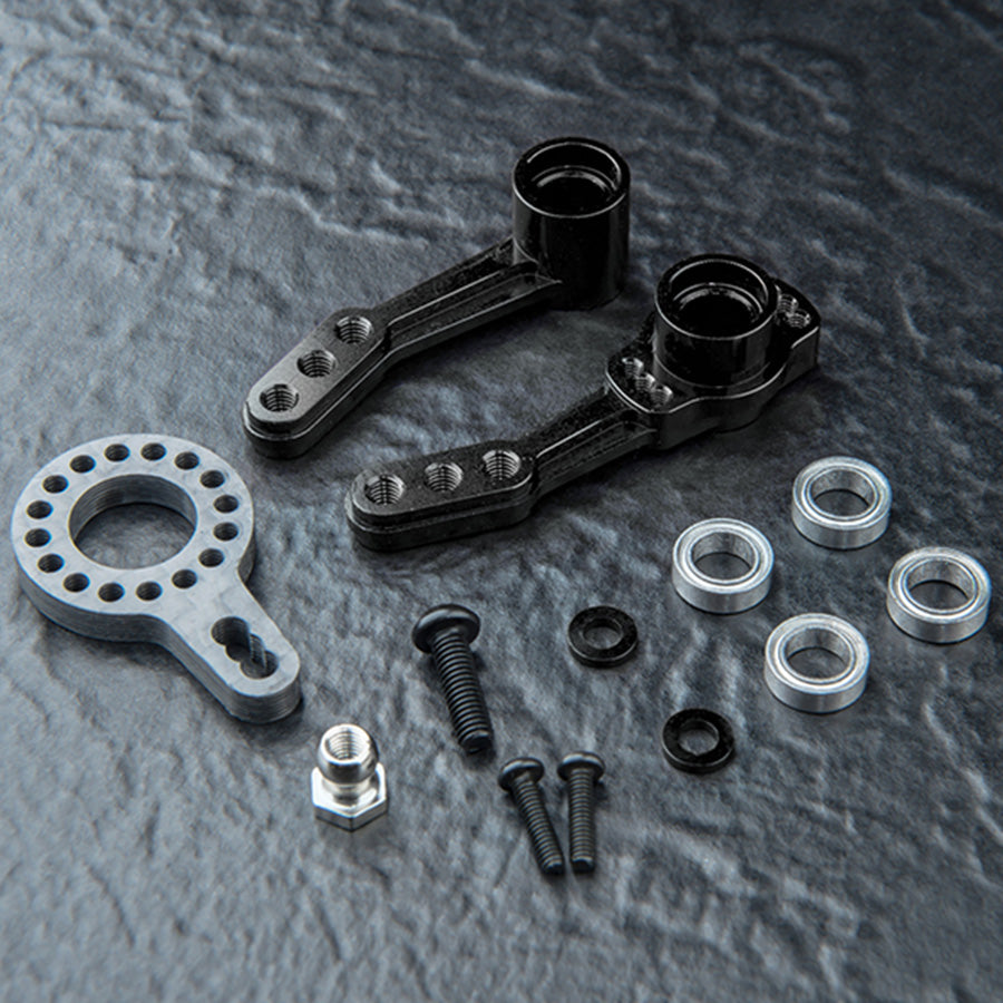 MST (#210589-1BK) Alum. Lightweight Steering Arm Set - Black