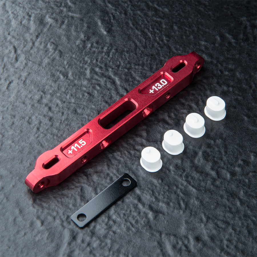 MST (#210731R) RMX 4 Alum. Adjustable Lower Arm Mount Set (+11.5-13.0) - Red