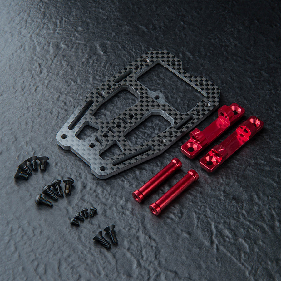 MST (#210736R) RMX 4 Carbon Lightweight Front Head Mount - Red