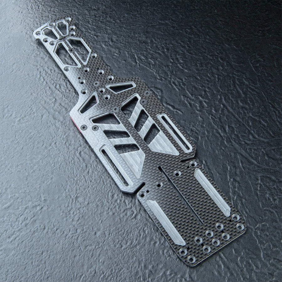 MST RMX 4 Carbon Lightweight Adjustable Wheelbase Lower Deck - Red