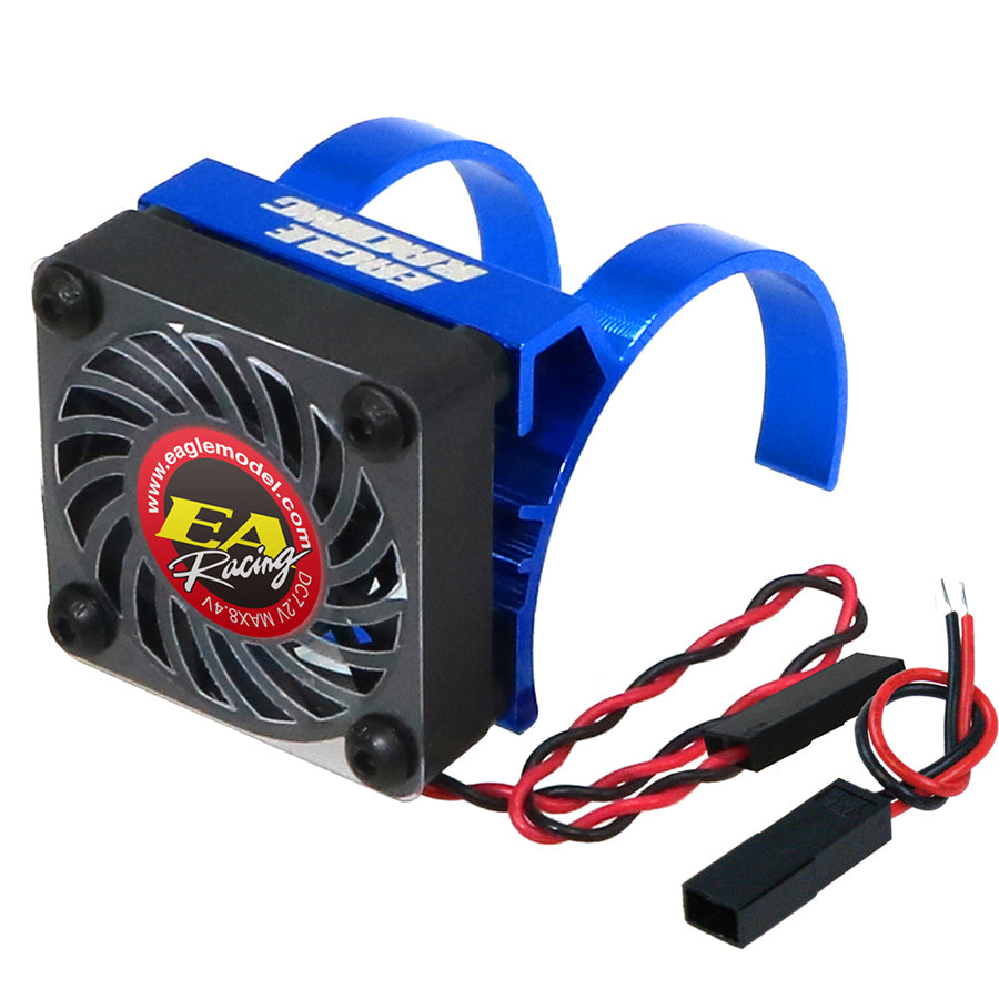 Eagle Racing Alum. Motor Heatsink Light Weight V2 w/ Fan - Black Eagle Racing Alum. Motor Heatsink Light Weight V2 w/ Fan - Black