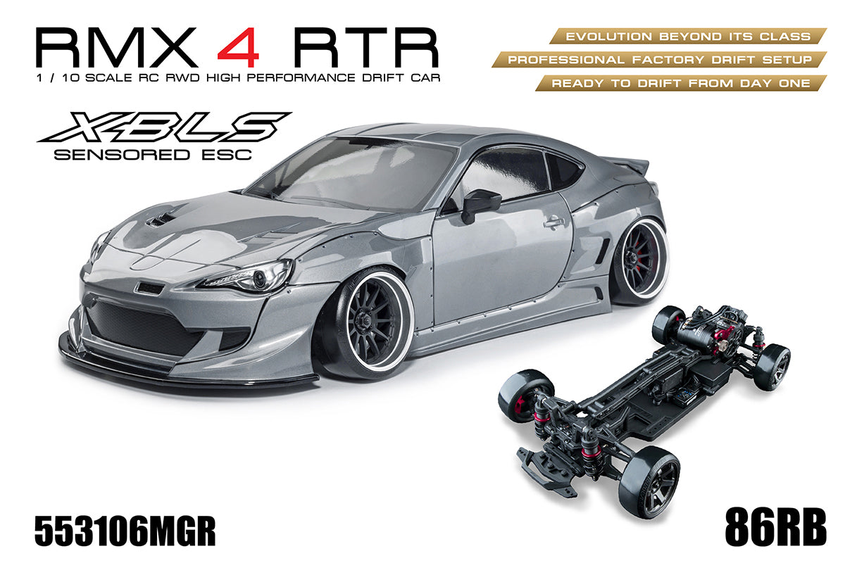MST (#553106MGR) RMX 4 86RB (Metal Grey) RTR - 1/10 On Road Ready to Run RWD Drift Car