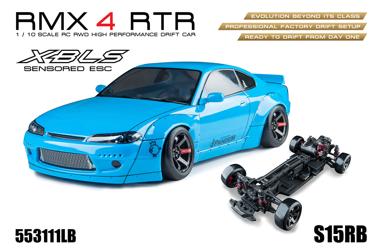 MST (#553111LB) RMX 4 S15RB (Light Blue) RTR - 1/10 On Road Ready to Run RWD Drift Car