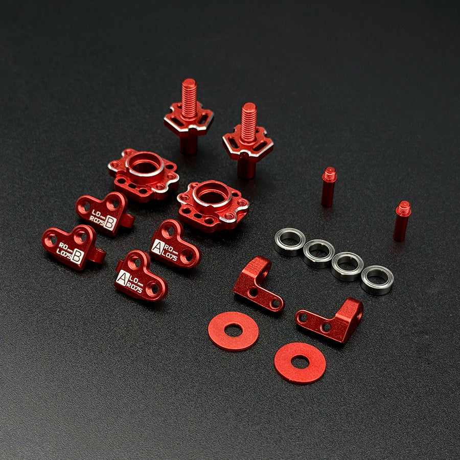 Team AD (#AD-9012R) Steering Blocks - Red