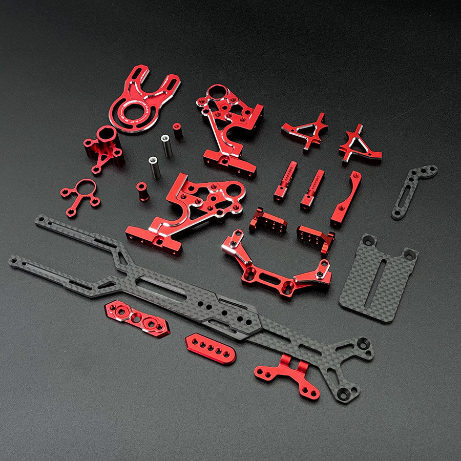 Team AD AD-XR RD2.0/YD2 Transmission w/ Upper Deck - Red Team AD AD-XR RD2.0/YD2 Transmission w/ Upper Deck - Red
