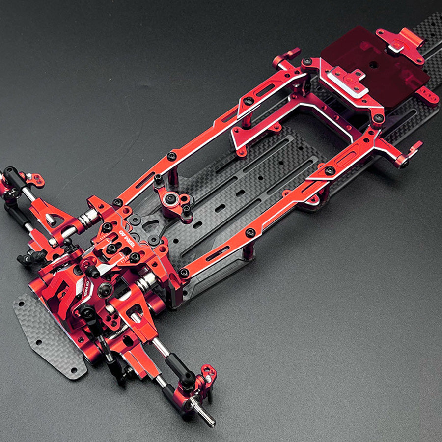 Team AD AD-XF IFS Horizontal Shock Conversion Kit - Red Team AD AD-XF IFS Horizontal Shock Conversion Kit - Red