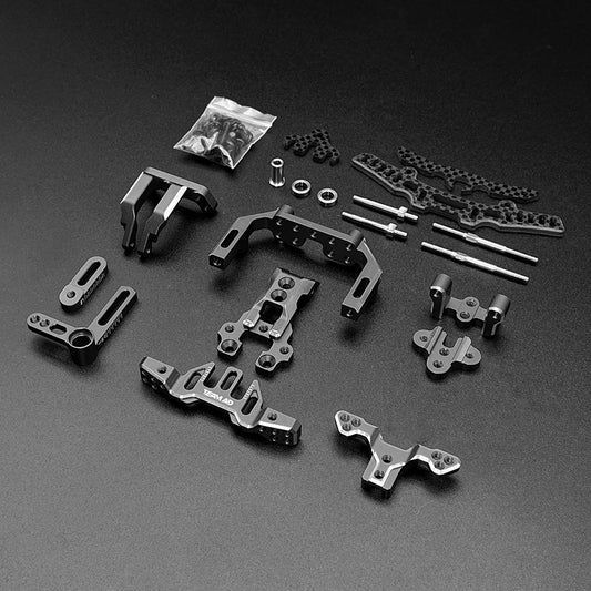 Team AD (#AD-9019B) AD-XF Front Bulkhead Conversion Kit - Black