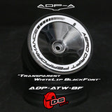 AERO DRIFT Performance Wheel Cover - Sloped Transparent / White Lip