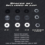 AERO DRIFT Performance Wheel Cover - Sloped Transparent / Black Lip