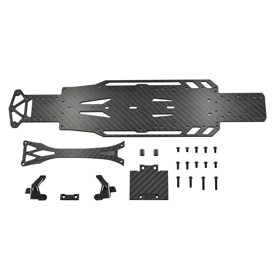 Rêve D (#D1-CGS01) RDX Carbon Graphite Main Chassis &amp; Upper Deck Set