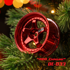 DS Racing (#DE-033) Drift Element 5 Spoke Wheel Set - Red Chrome