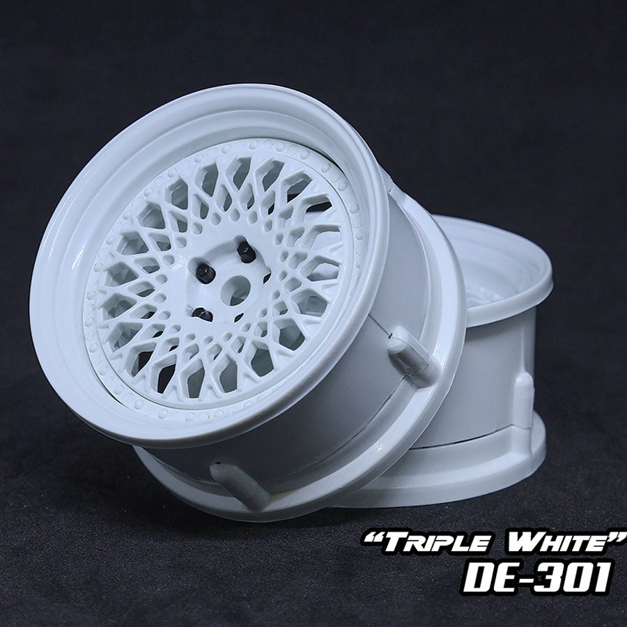 DE Mesh Wheel Set - Triple White DE Mesh Wheel Set - Triple White
