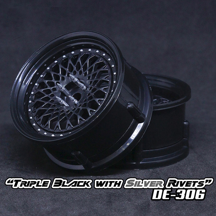 DE Mesh Wheel Set - Triple Black DE Mesh Wheel Set - Triple Black