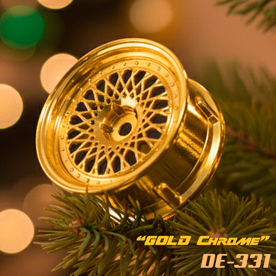 DS Racing (#DE-331) Drift Element Mesh Wheel Set - Gold Chrome