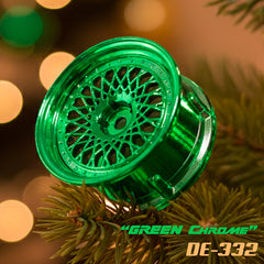 DS Racing (#DE-332) Drift Element Mesh Wheel Set - Green Chrome