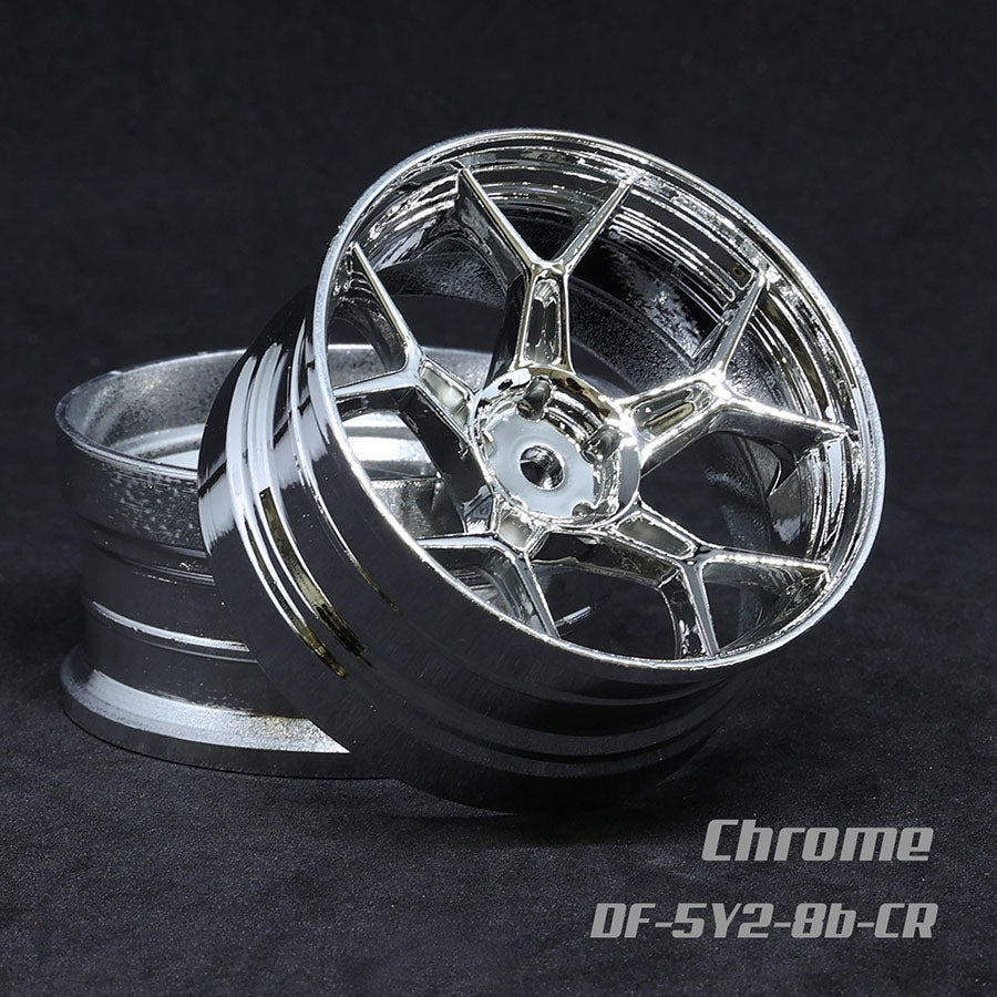 DS Racing (#DF-5Y2-8B-CR) Drift Feathery 5Y Spoke Wheel - Chrome