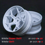 Drift Feathery 5Y Spoke Super Soft Wheel - White