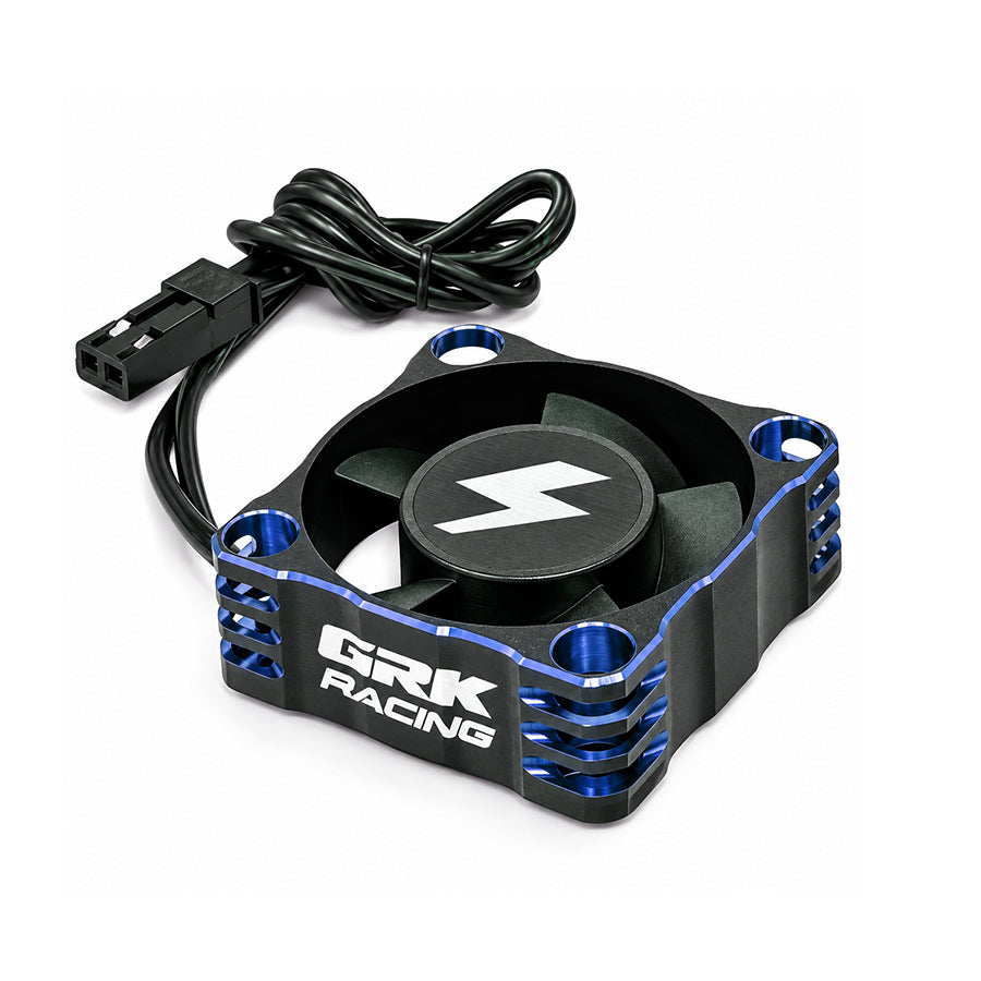 SHIBATA (#DR-AC30ABL) GRK RACING Alum. Cooling Fan - Blue