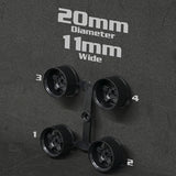 DS Racing Mini-Z 20mm Wide Rims - Black