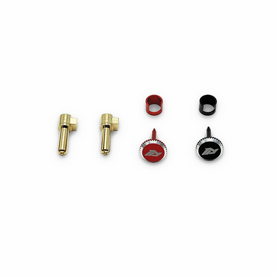 MRC Works EZ-Grip Battery Plugs 4mm - Black/Red