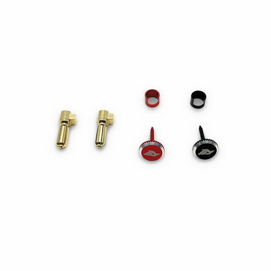 MRC Works EZ-Grip Battery Plugs 5mm - Black/Red