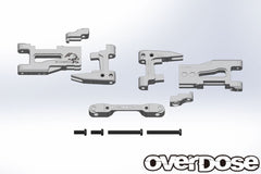 Overdose (#OD2135) Adjustable Aluminum Rear Suspension Arm Set - Silver