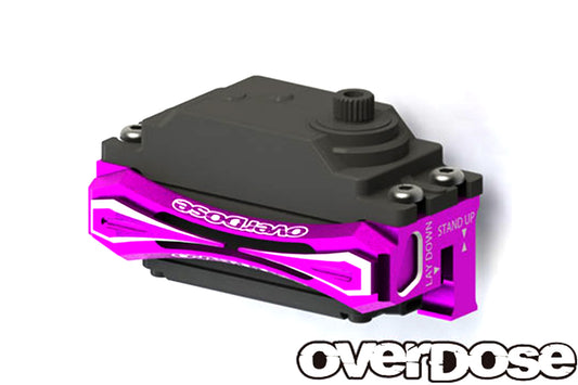 Overdose Alum. 2-Way Layout Servo Mount - Purple